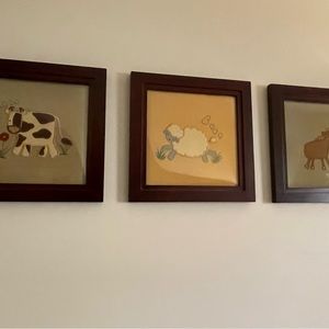 Collection of Farm Animal Nursery Wall Art